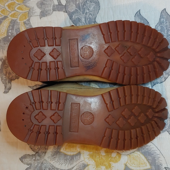 8.5 Men's Wheat Nubuck Timberland Boots - Picture 5 of 12